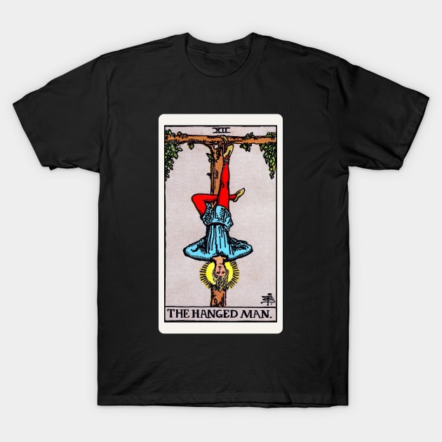 Card #12 - The Hanged Man - Rider Waite Smith Tarot T-Shirt by RetroFitted